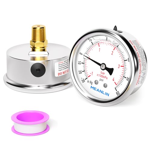 30inHG~60Psi Vacuum Pressure Gauge 1