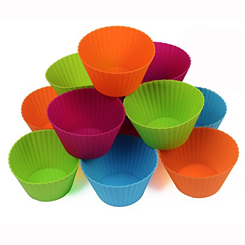 Jumbo Silicone Muffin Cups (12 Count)