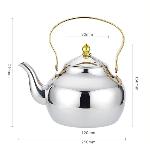 1.6 Quart Stainless Steel Teapot With Infuser