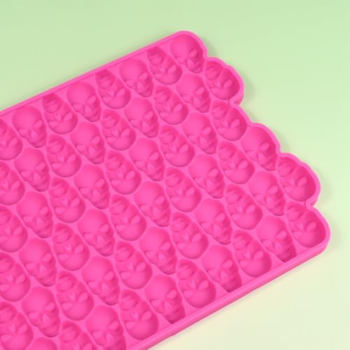 Silicone Mold 3D Hollow Out Lace Molds 3D Skull Cake Lace Mat Halloween Silicone Mould Fondant Mold Chocolate Stencil Cake Decorating Border Bakeware