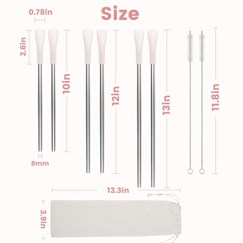 Anti Wrinkle Straw 6 Pcs for Stanley (6 Count)