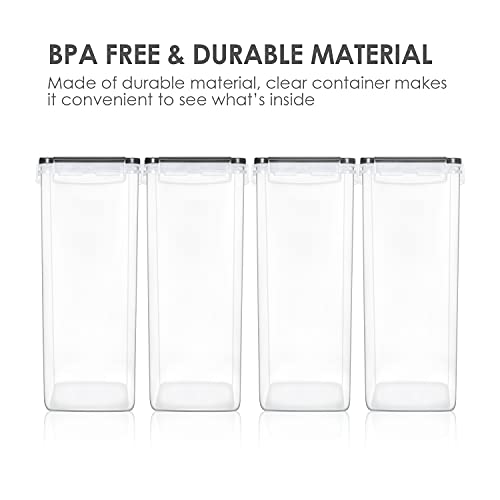 Extra Large Airtight Food Storage Containers (4 Count)