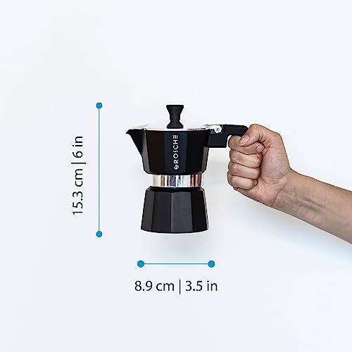 Milano Stovetop Espresso Maker Moka Pot 3 espresso Cup