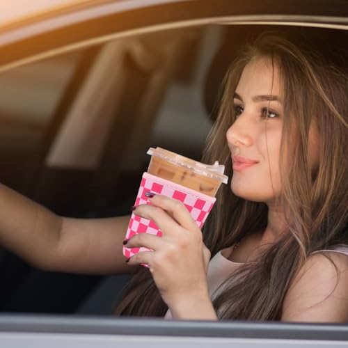 Reusable Insulated Neoprene Iced Coffee Cup Sleeve (3 Count)