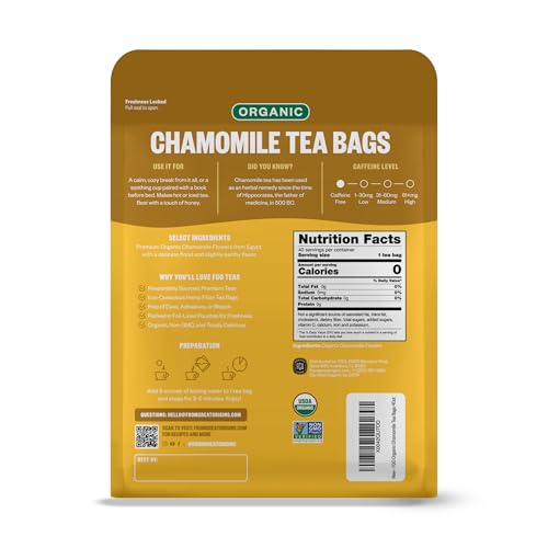 Organic Chamomile Tea (40 Count)