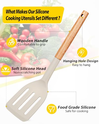 Pack of 4 Silicone Cooking Utensils Set (4 Count)