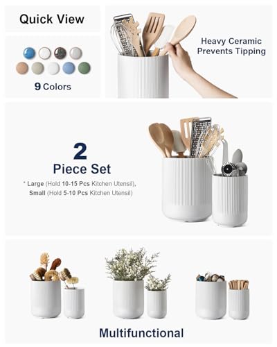 Utensil Holder for Kitchen Counter (2 Count)