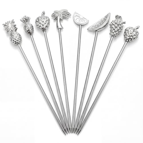 Fruit Shape Cocktail Picks Set of 8 (8 Count)
