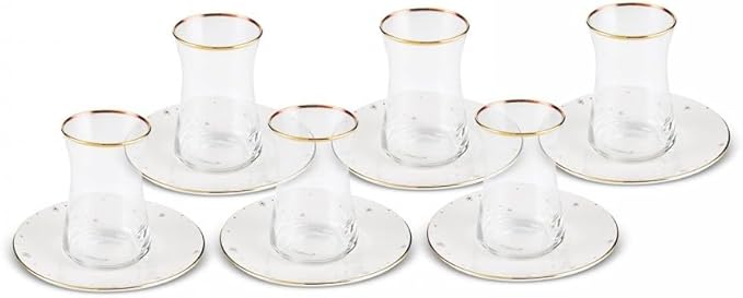 Karaca Fleur 12-Piece Tea Set for 6 People