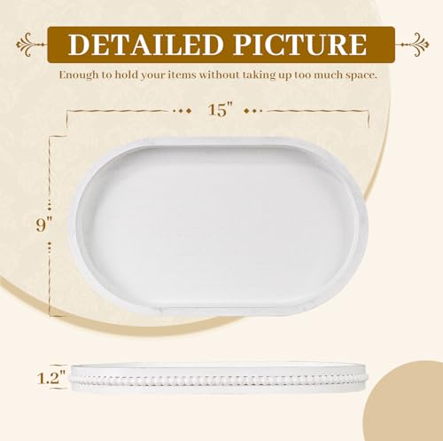 Oval Decorative Wooden Tray