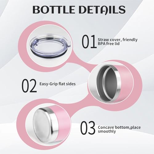 6 Pack 20oz Stainless Steel Travel Coffee Tumbler