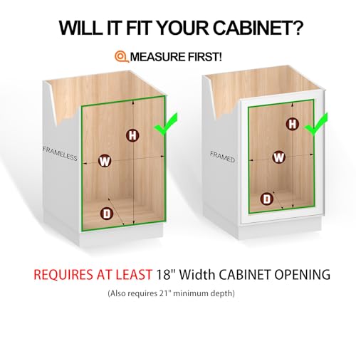 Cabinet Pull Out Shelves 17" W x 21" D