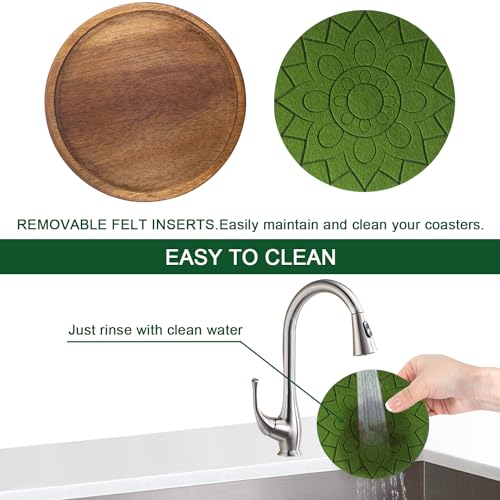 Coasters for Drinks Absorbent 5 Pack