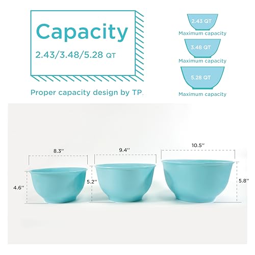 Melamine Mixing Bowl Set with Lids