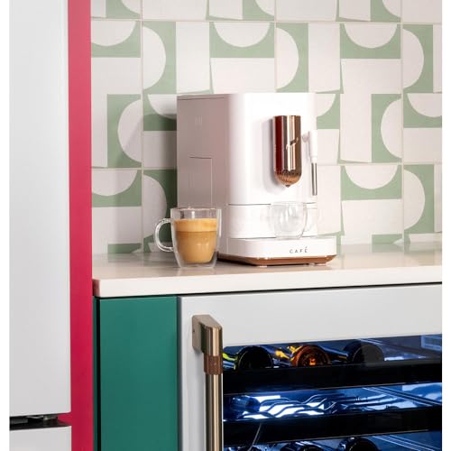 Cafe Affetto Automatic Espresso Machine & Milk Frother with Built In & Adjustable Espresso Bean Grinder