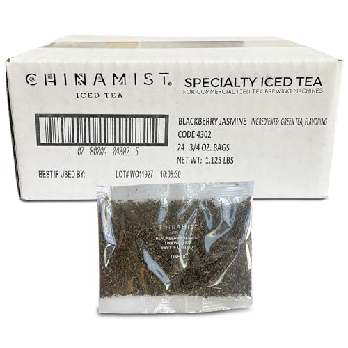 Blackberry Jasmine Loose Leaf Green Tea Portion Packets (24 Count)