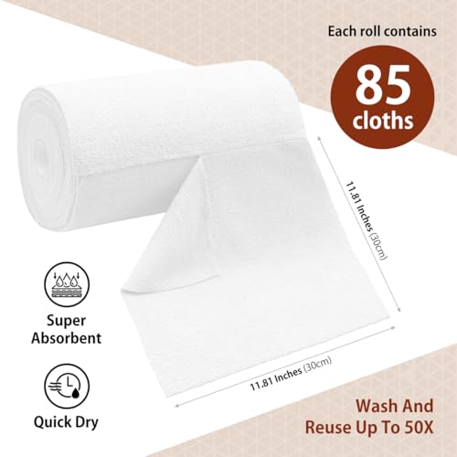 Microfiber Cleaning Cloth Roll (85 Count)
