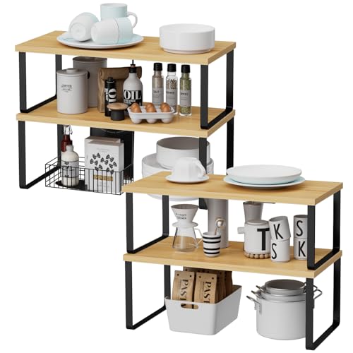 Cabinet Shelf Organizers (4 Count)