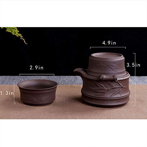 Chinese Kungfu Teapot Handmade Yixing Zisha Tea Set Purple Clay Teapot Ceramic Teapot Teacups