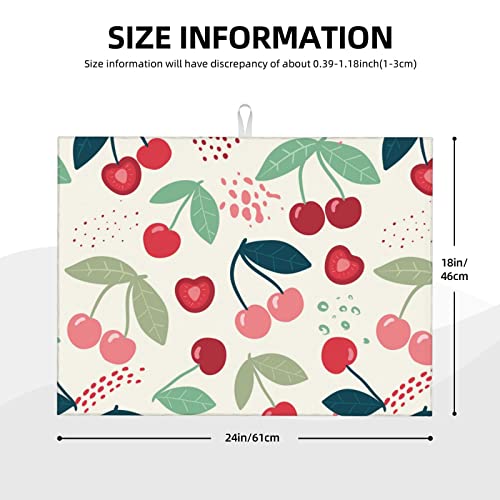 Large Dish Drying Mats For Kitchen Counter Microfiber Kitchen Drying Mat XL Draining Pad Absorbent Quick Drying Dish Mat 18x24 Inch