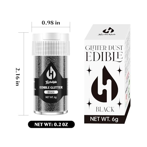 Black Edible Glitter