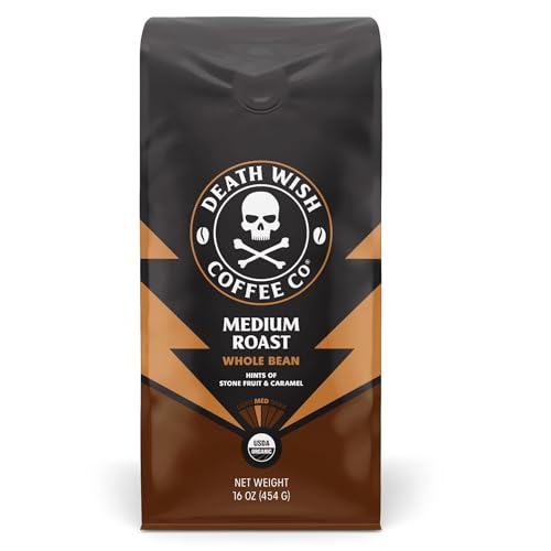 Organic Medium Roast Whole Bean Coffee (16 Ounce)
