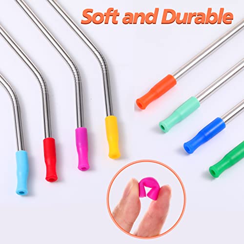 500 Pcs Silicone Straw Tips for 6mm Metal & Stainless Steel Straw (500 Count)