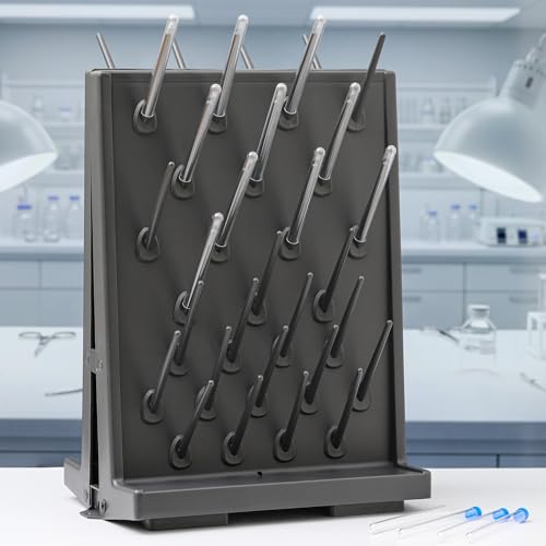 1 Pcs 54 Pegs Lab Drying Racks Double Sided Pegboard Bench
