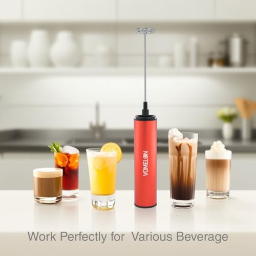 Rechargeable Milk Frother Handheld Electric Frother Wand Milk Foamer Drink Mixer for Coffee