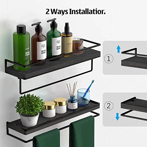 Floating Shelves Wall Mounted Set of 2 (2 Count)
