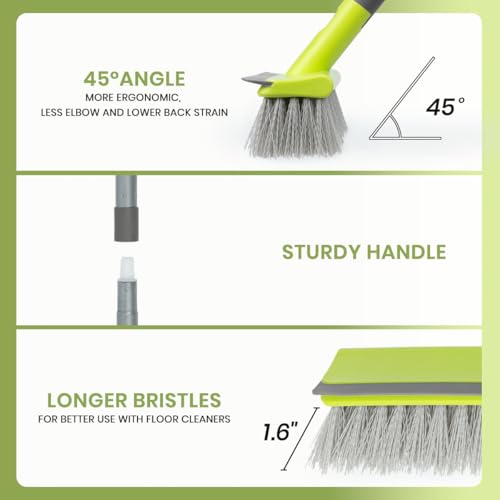 Floor Scrub Brush with 57" Long Handle