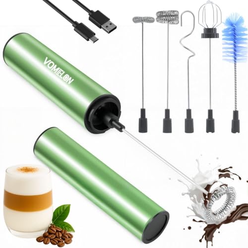 Rechargeable Milk Frother Handheld Electric Frother Wand Milk Foamer Drink Mixer for Coffee