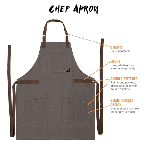 Chef Apron Smart Pockets