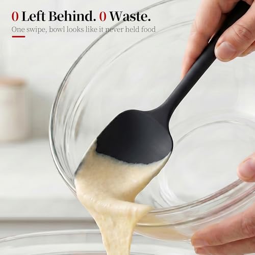 600ºF Heat Resistant Silicone Spoon Spatula Set of 3