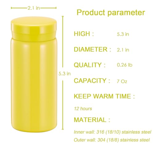 Mini Thermos Cute Water Bottle