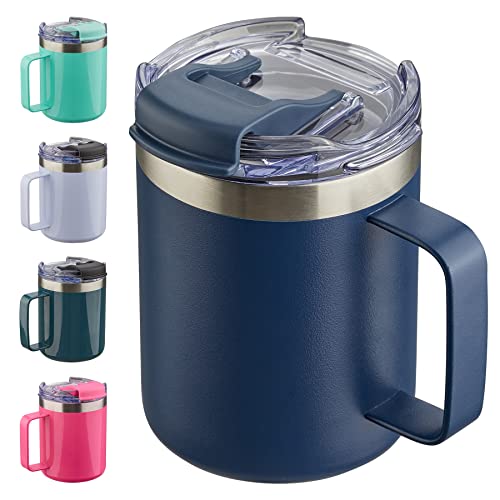 12oz Insulated Travel Coffee Mug with Handle