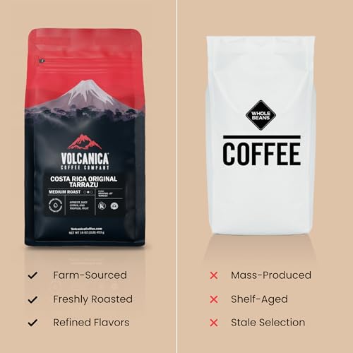 Volcanica Espresso Beans Decaf Coffee (16 Ounce)
