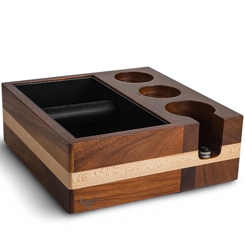 58mm Espresso Knock Box and Tamping Station Espresso Accessories Organizer Box