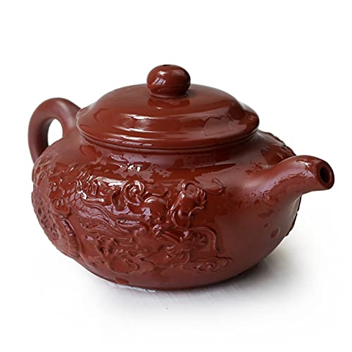 Teapot 8.6oz Chinese Dragon Yixing Clay Zisha Classics Pot Genuine Black Infusers Tea