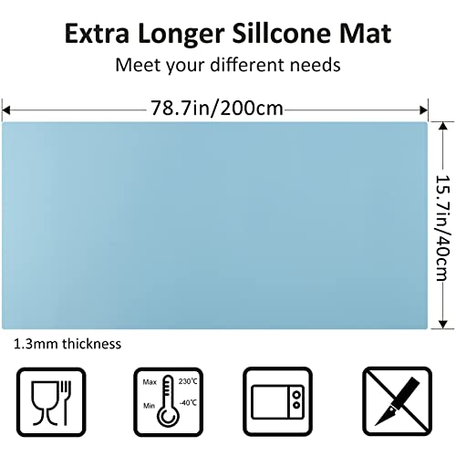 Large Silicone Heat Resistant Mat 78.7” x 15.7”