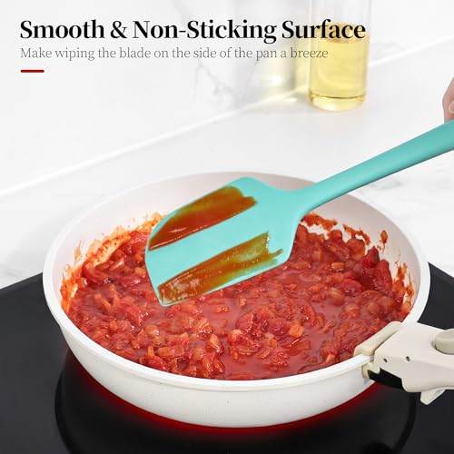 600ºF Heat Resistant Large Silicone Spatula for Baking