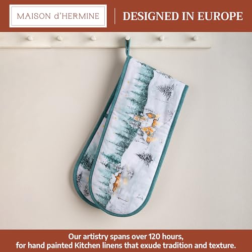 Double Oven Mitts 100% Cotton Double Oven Glove