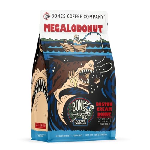 Megalodonut Boston Cream Donut Flavored Coffee (12 Ounce)