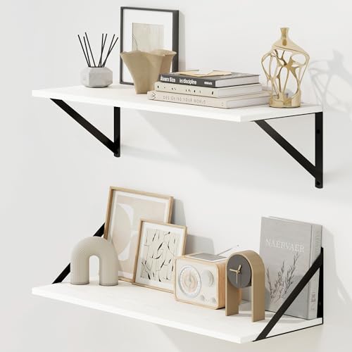 Deep Floating Shelves for Wall (2 Count)