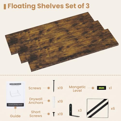 Floating Book Shelves for Wall