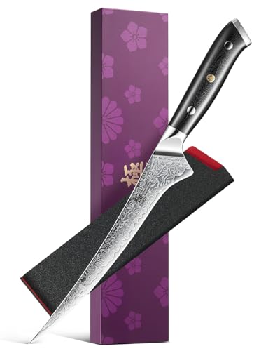 7" Japanese Damascus Fillet Knife for Fish