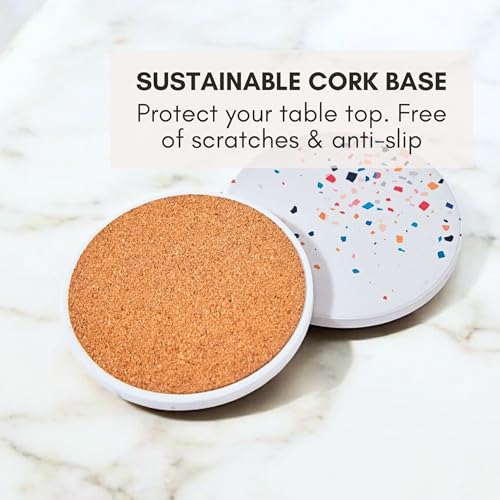 Terrazzo Coasters Set of 6 (6 Count)