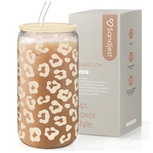 Leopard Glass Can