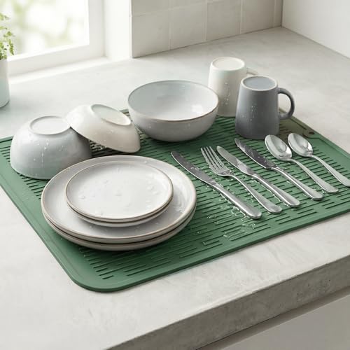 Silicone Dish Drying Mat for Multiple Usage