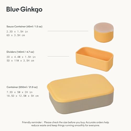 Bento Style Silicone Lunch Box Set